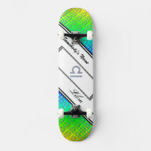 Libra Zodiac Symbol Element von Kenneth Yoncich Skateboard (Vorderseite)