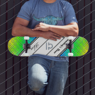 Libra Zodiac Symbol Element von Kenneth Yoncich Skateboard