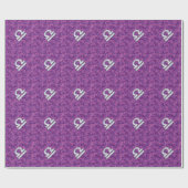 Libra Zodiac Symbol Fuchsia Pink Digitale Camoufla Geschenkpapier (Flach)