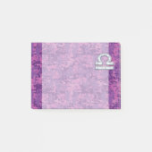 Libra Zodiac Symbol Fuchsia Pink Digitale Camoufla Post-it Klebezettel (Vorderseite)