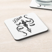 Libra Zodiac-Symbol Getränkeuntersetzer (Linke Seite)