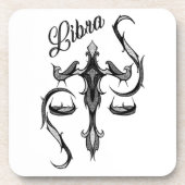 Libra Zodiac-Symbol Getränkeuntersetzer (Vorderseite)