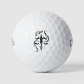 Libra Zodiac Symbol Golf Balls Golfball (Vorderseite)