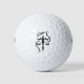 Libra Zodiac-Symbol Golfball (Vorderseite)