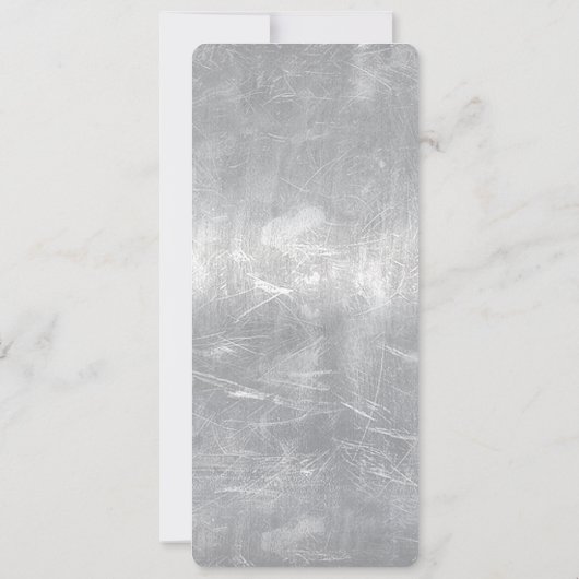 Libra Zodiac-Symbol im Stil eines silbernen Grunge (Rückseite)