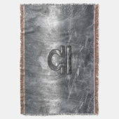 Libra Zodiac-Symbol im Stil eines silbernen Grunge Decke (Vorderseite Vertikal)