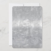 Libra Zodiac Symbol in Silber-Grunge-Stahl-Stil (Rückseite)