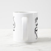 Libra Zodiac-Symbol Jumbo-Tasse (Rückseite)