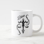 Libra Zodiac-Symbol Jumbo-Tasse (Rechts)
