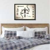 Libra Zodiac-Symbol Leinwanddruck (Insitu (Schlafzimmer))