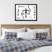 Libra Zodiac-Symbol Leinwanddruck (Insitu (Schlafzimmer))