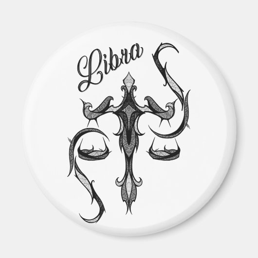 Libra Zodiac-Symbol Magnet (Vorne)