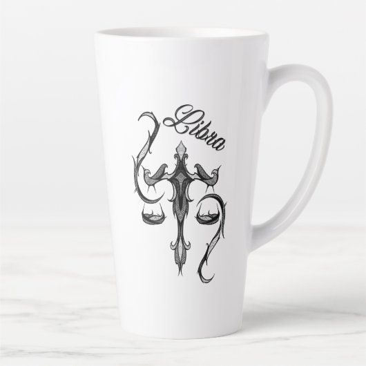Libra Zodiac-Symbol Milchtasse (Rechts)