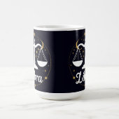 Libra Zodiac Symbol mit Sternen und Skala Kaffeetasse (Mittel)