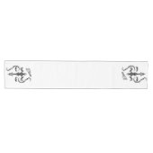 Libra Zodiac-Symbol Mittelgroßer Tischläufer (Horizontal)