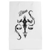 Libra Zodiac-Symbol Mittlere Geschenktüte (Rückseite)