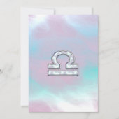 Libra Zodiac Symbol Mutter von Perlenstil (Vorderseite)