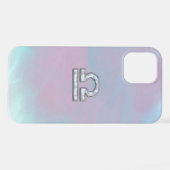 Libra Zodiac Symbol Mutter von Perlenstil iPhone Hülle (Rückseite (Horizontal))