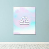 Libra Zodiac Symbol Mutter von Perlenstil Leinwanddruck (Insitu (Holzboden))