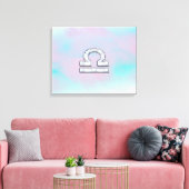 Libra Zodiac Symbol Mutter von Perlenstil Leinwanddruck (Insitu (Wohnzimmer))