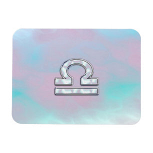 Libra Zodiac Symbol Mutter von Perlenstil Magnet