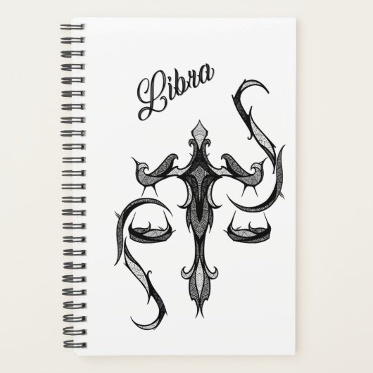 Libra Zodiac-Symbol Planer (Vorderseite)