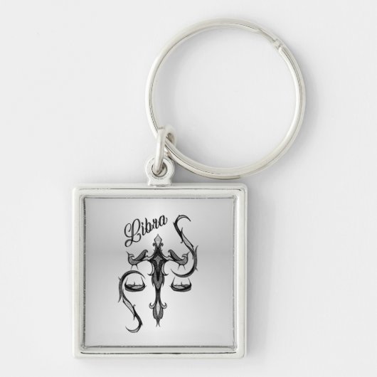 Libra Zodiac-Symbol Schlüsselanhänger (Vorne)