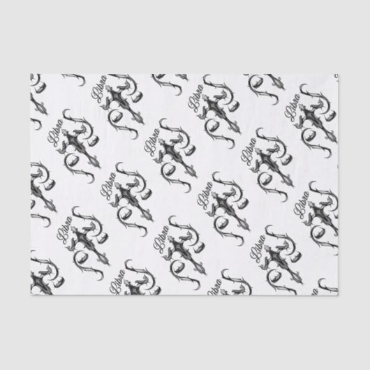 Libra Zodiac-Symbol Seidenpapier (Vorderseite)