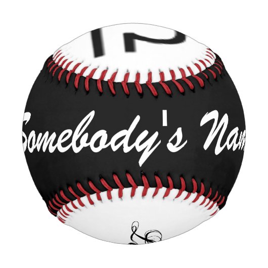 Libra Zodiac Symbol Standard von Kenneth Yoncich Baseball (Rückseite)