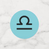 Libra Zodiac Symbol Standard von Kenneth Yoncich Konfetti (Klein Vorderseite)