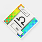 Libra Zodiac Symbol Standard von Kenneth Yoncich Serviette (Ecke)