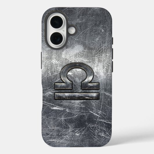 Libra Zodiac Symbol Störstahl Case-Mate iPhone Hülle (Rückseite)
