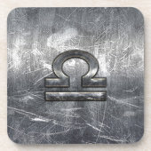 Libra Zodiac Symbol Störstahl Getränkeuntersetzer (Vorderseite)
