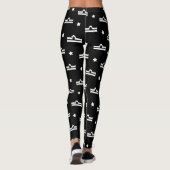 Libra Zodiac Symbol und Sternmuster Leggings (Rückseite)