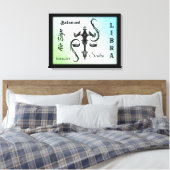 Libra Zodiac Symbol Wrapped Canvas Leinwanddruck (Insitu (Schlafzimmer))