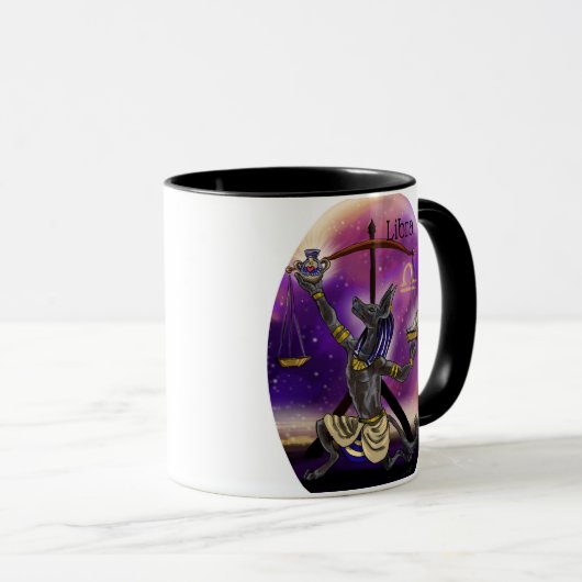 Libra Zodiac Tasse (VorderseiteRechts)