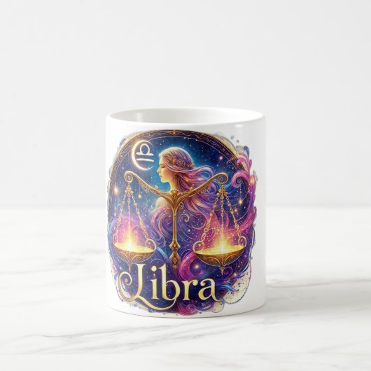 Libra Zodiac Tasse - Elegantes und geselliges Desi (Mittel)