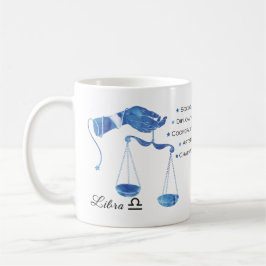 Libra Zodiac Tracks Tasse