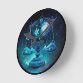 Libra Zodiac Wall Clock Runde Wanduhr (Winkel)