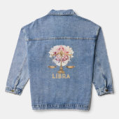 Libra Zodiac Women's Denim Jacket Jeansjacke (Rückseite)