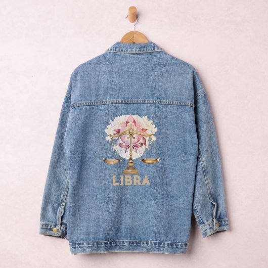 Libra Zodiac Women's Denim Jacket Jeansjacke (Hangar)