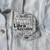 Libra Zodiac Word Cloud Inspiration Button (Beispiel)