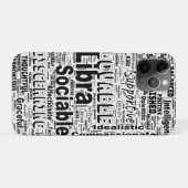 Libra Zodiac Word Cloud Inspiration Case-Mate iPhone Hülle (Rückseite (Horizontal))