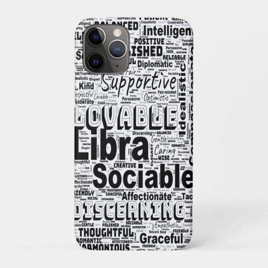 Libra Zodiac Word Cloud Inspiration Case-Mate iPhone Hülle (Rückseite)