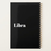 Libra Zodiac Word Cloud Inspiration Planer (Rückseite)