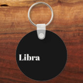 Libra Zodiac Word Cloud Inspiration Schlüsselanhänger (Rückseite)