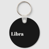 Libra Zodiac Word Cloud Inspiration Schlüsselanhänger (Rückseite)