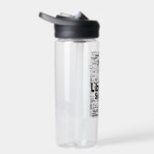 Libra Zodiac Word Cloud Inspiration Trinkflasche (Rechts)