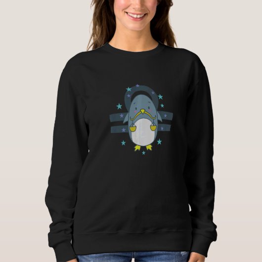 Libra Zodiac-Zeichen als Tierhoroskop Sweatshirt (Vorderseite)