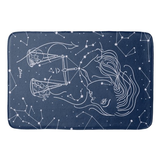 Libra zodiac-Zeichen Badematte (Vorderseite)